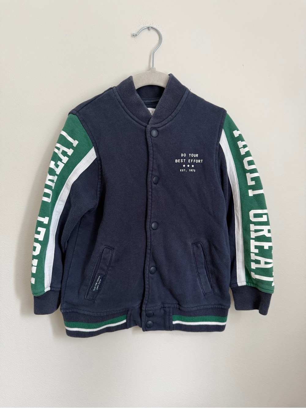 Zara Snap Buttoned Varsity Jacket (Size 5)